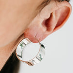 Uniform-Jewellery-Dee-Sterling-Silver-Sleek-Oversized-Chunky-Minimal-Hoops-Hoop-Earrings