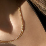 gold diamond necklace