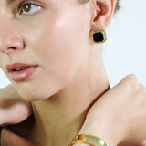 Gold Curve Cuff Bangle