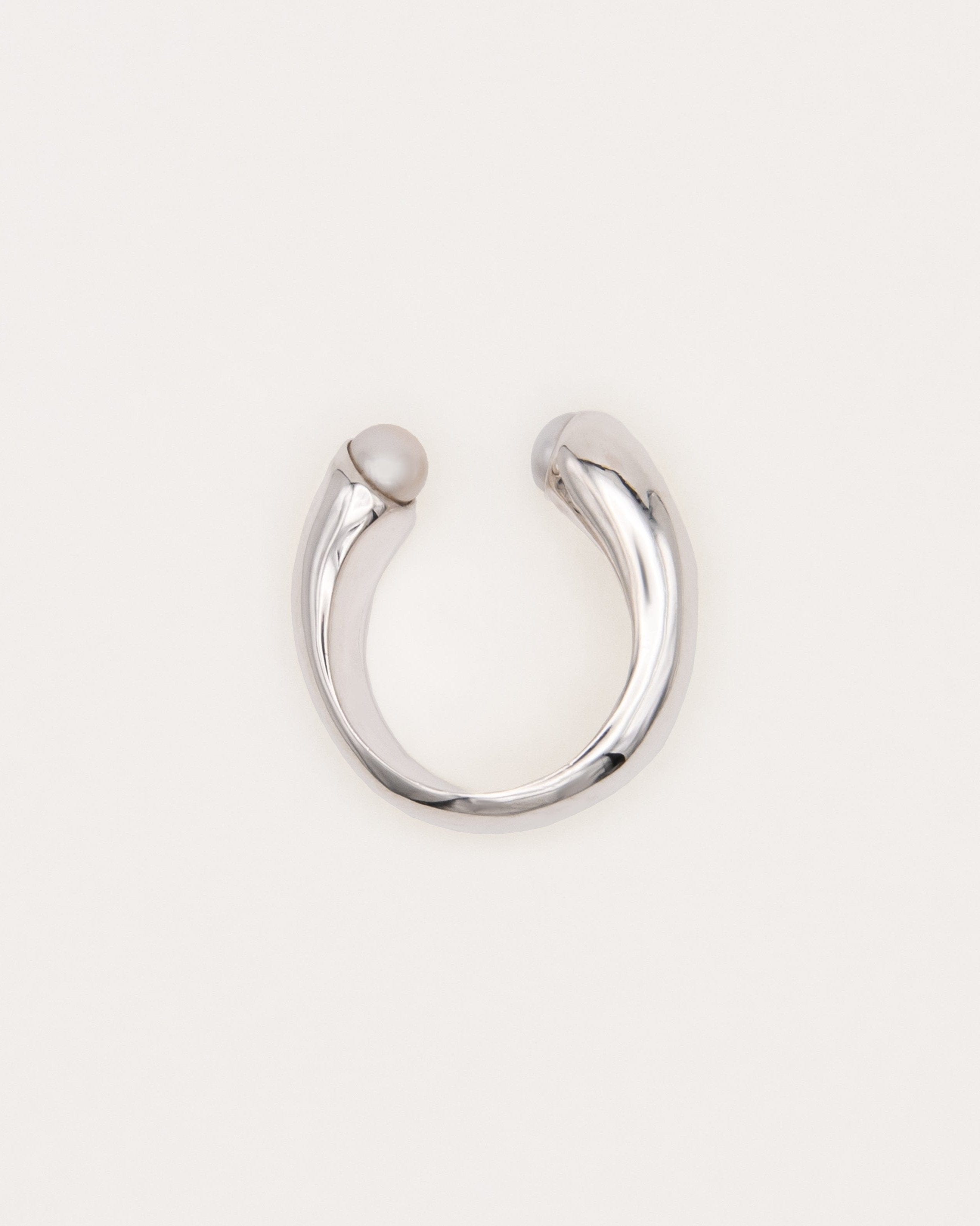 Carolina-De-Barros-Gold Plated-Sterling-Silver-Pearl-Oversized-Statement-Cocktail-Encontro-Ring