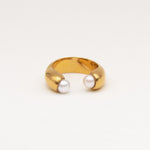 Carolina-De-Barros-Gold Plated-Sterling-Silver-Pearl-Oversized-Statement-Cocktail-Encontro-Ring