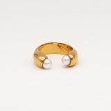 Carolina-De-Barros-Gold Plated-Sterling-Silver-Pearl-Oversized-Statement-Cocktail-Encontro-Ring