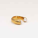 Carolina-De-Barros-Gold Plated-Sterling-Silver-Pearl-Oversized-Statement-Cocktail-Encontro-Ring