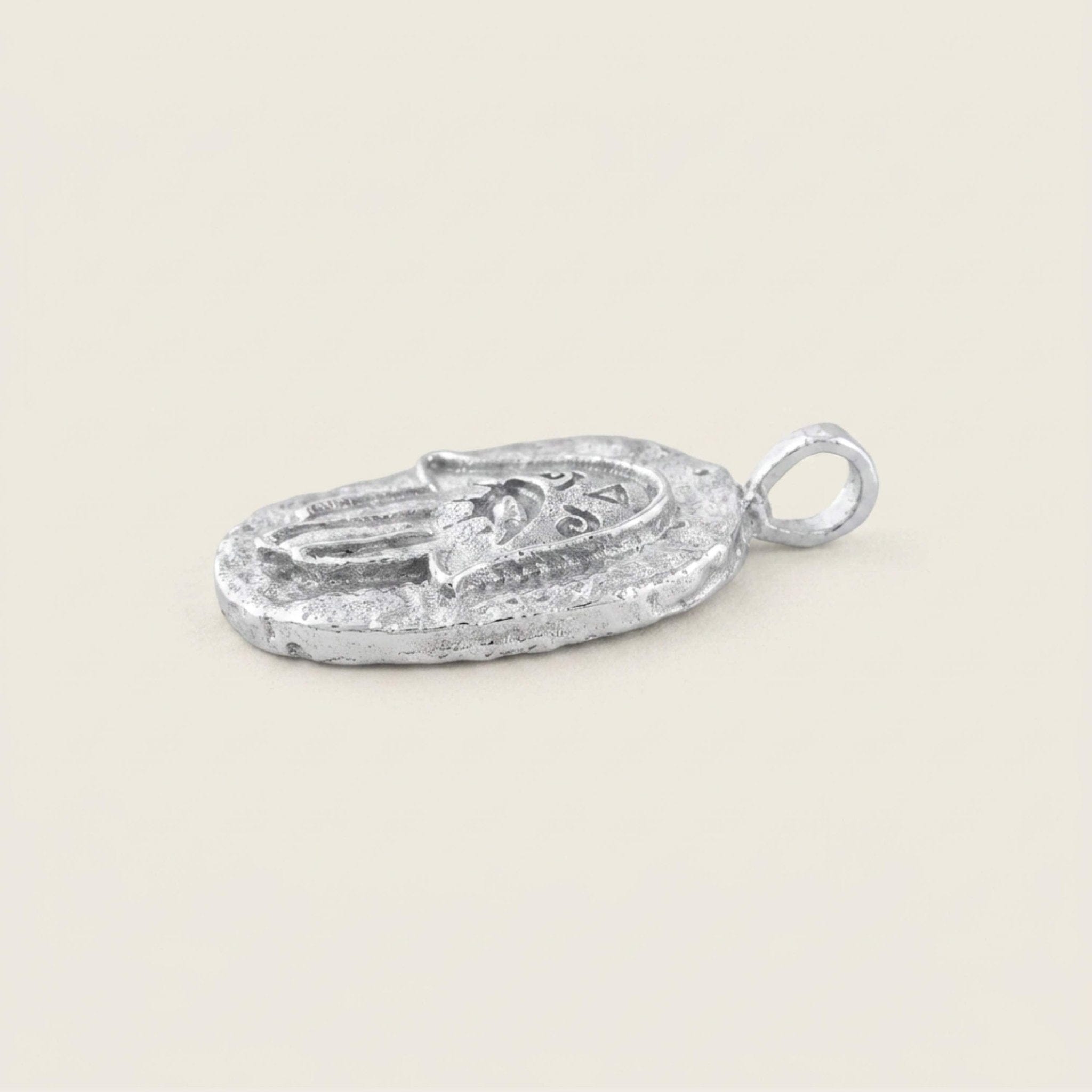Eternal Vision in Your Palm Silver-keeper-of-the-charm-interchangeable-mix-match-necklace-pendant-hand-ancient-relic-kensho-heirlooms-cool-motif-winter-sun-jewellery-golden-sterling-silverCharmCharms-Kensho Heirlooms-GOLDEN-ShopGolden.co-Demifine-Jewellery-Destination-Contemporary-Curated-UK-Brands