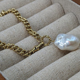 Fireball Baroque Pearl Bracelet Gold