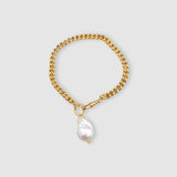 Fireball Baroque Pearl Bracelet Gold