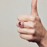 Apres-Youth-Firework-Statement-Ring-Pink-Amethyst-Ruby-Purple-Gold-Vermeil-Cocktail