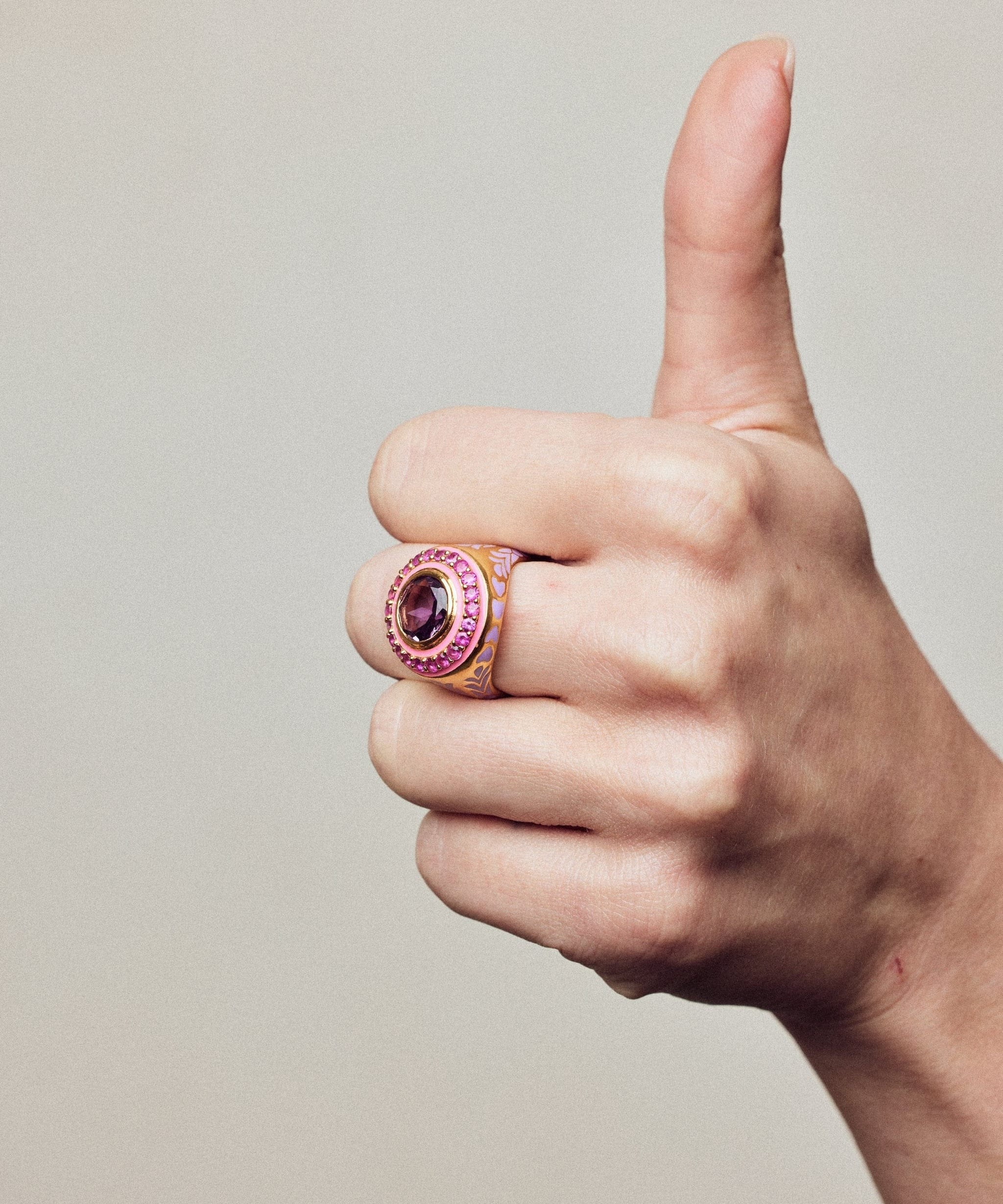 Apres-Youth-Firework-Statement-Ring-Pink-Amethyst-Ruby-Purple-Gold-Vermeil-Cocktail