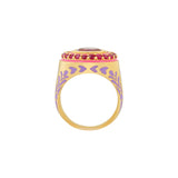 Apres-Youth-Firework-Statement-Ring-Pink-Amethyst-Ruby-Purple-Gold-Vermeil-Cocktail