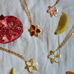 Squeeze-London-Chunky-Chain-Forever-Susan-Necklace-OVersized-Flower-Pendant-Pink-Enamel-Candy-Gold-Vermeil