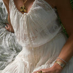 Squeeze-London-Chunky-Chain-Forever-Susan-Oversized-Statement-Flower-Pendant-Necklace-French-Vanilla-Cream-Enamel-Gold-Vermeil