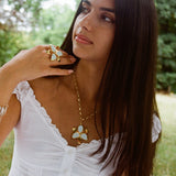 Squeeze-London-Chunky-Chain-Oversized-Statement-Flower-Pendant-Necklace-Sky-Blue-Enamel-Gold-Vermeil