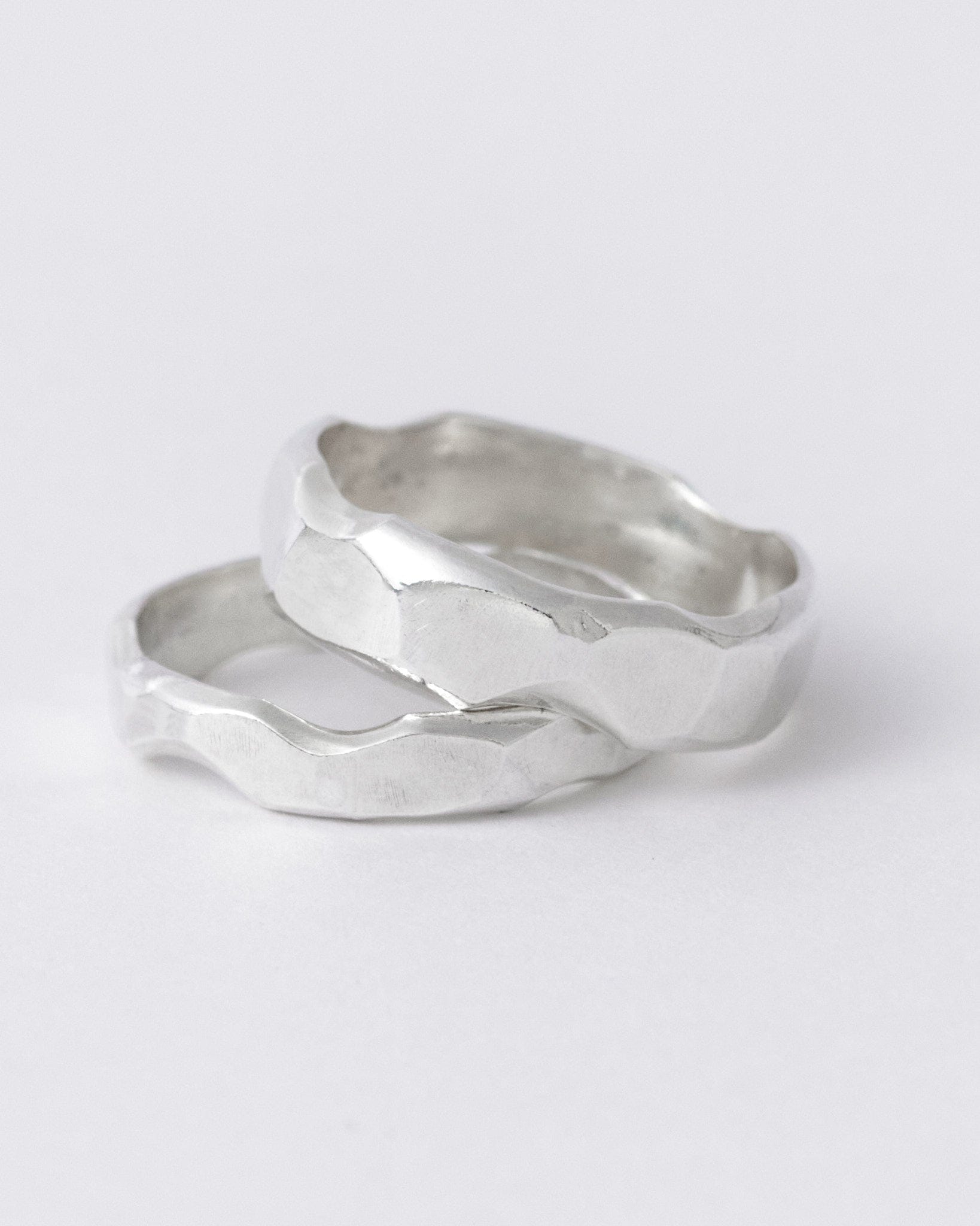 forged-ring-Keyes-hammered-textured-sculptural-cool-stacking-wide-chunky-sterling-silver-ring-Golden-Shopgolden.co-Handmade-London-Curated-DemiFine-Contemporary-Jewellery
