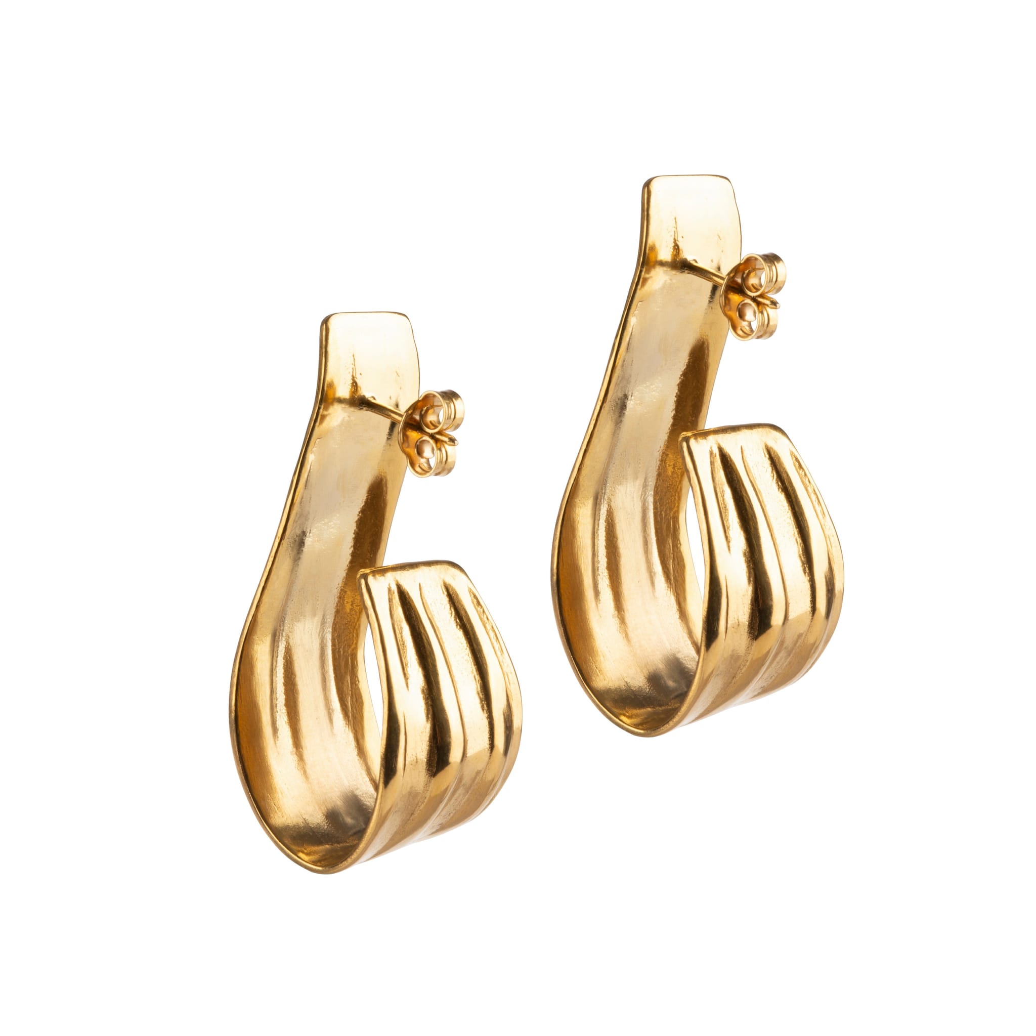Ruddock-Freya-Earrings-Statement-Curved-Stud-Minimal-Contemporary-Jewellery