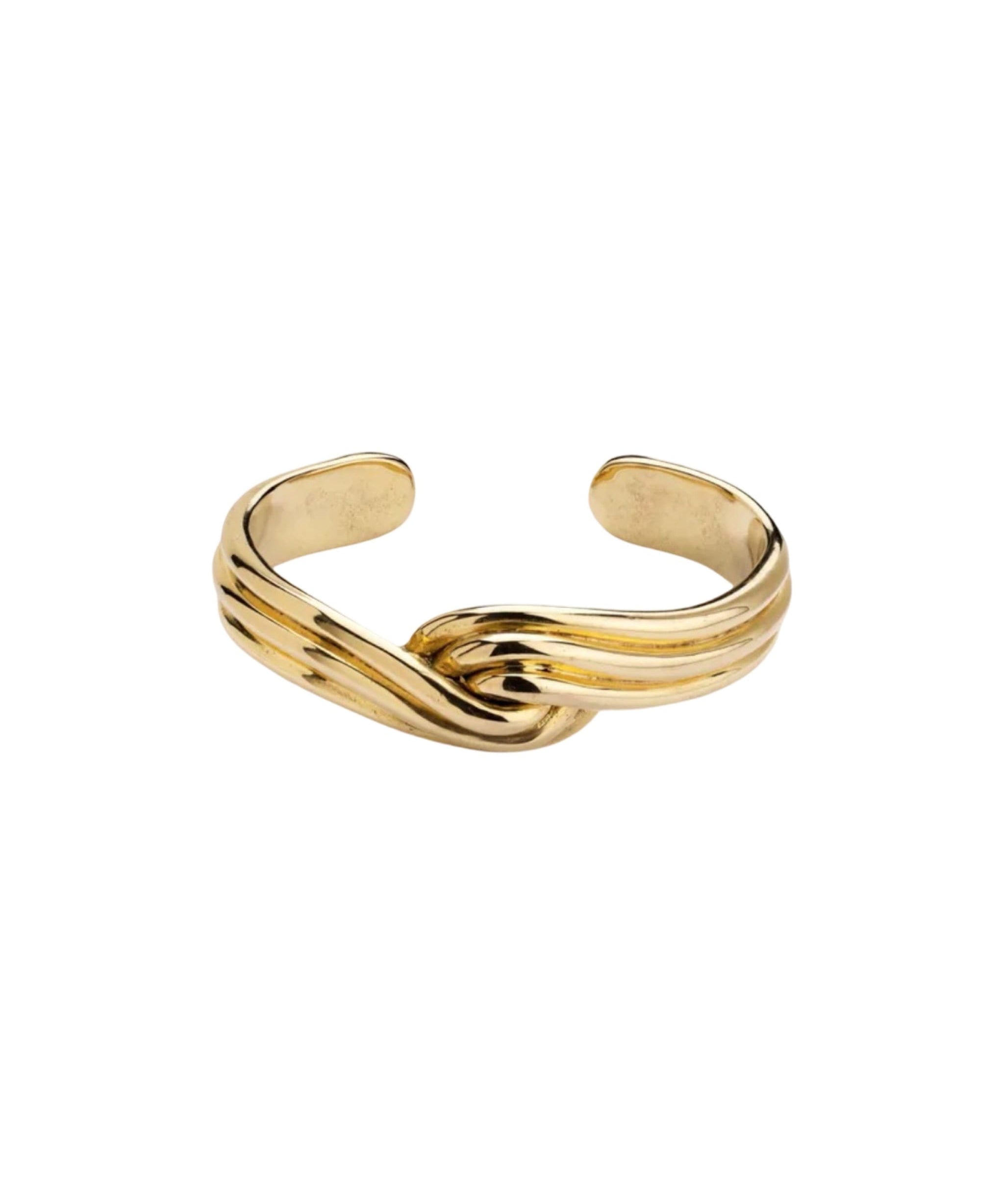 Ruddock-Gia-Cuff-Gold-Clean-Lines-Sleek-Minimial-Twisted-Tubular-Lunear-Fluid-Forms-Sculptural-Bangle-Bracelet-Cuff-Chunky-Cool-Jewellery-Gold-Plated