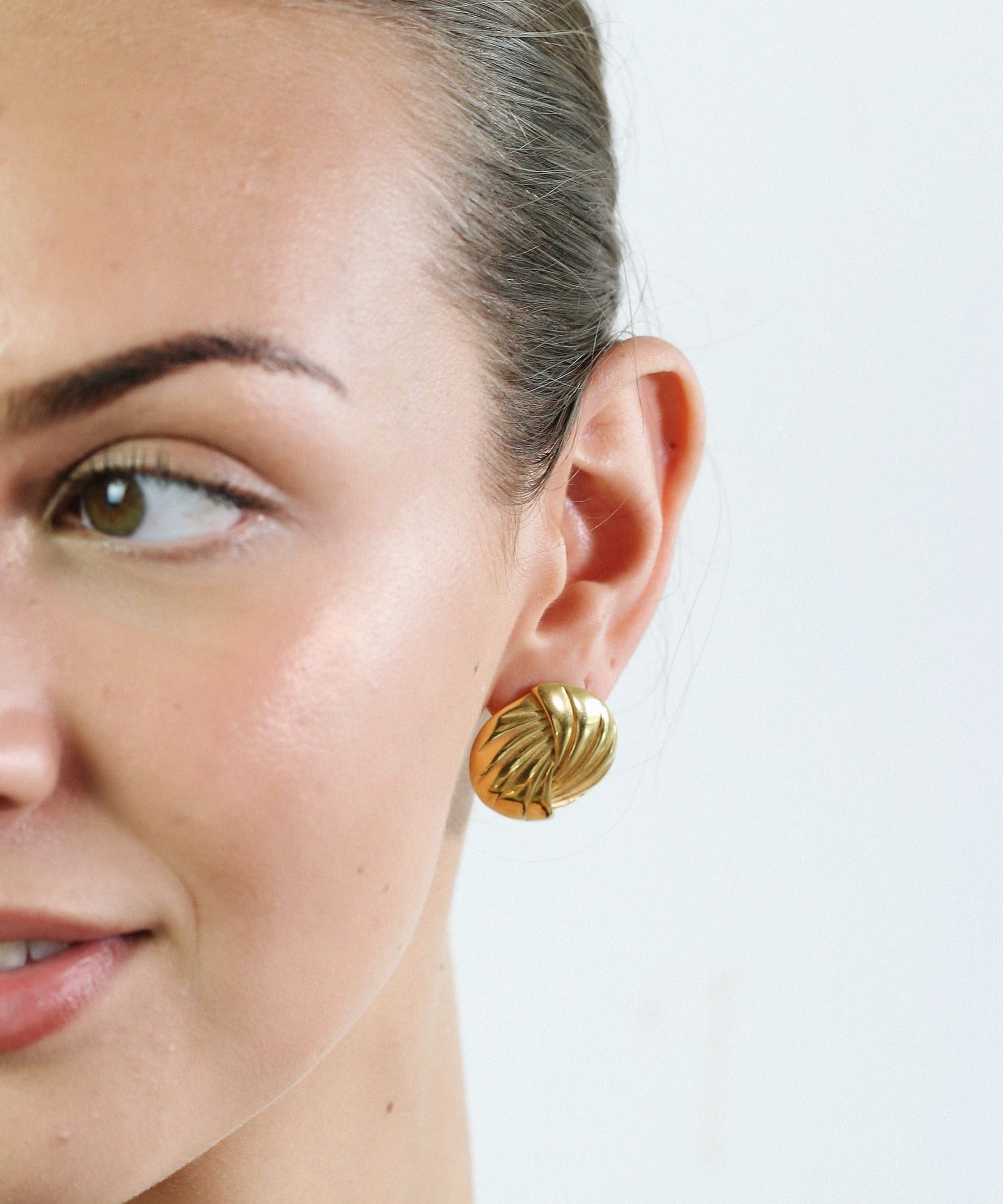 Gilded Twist Earrings - Golden