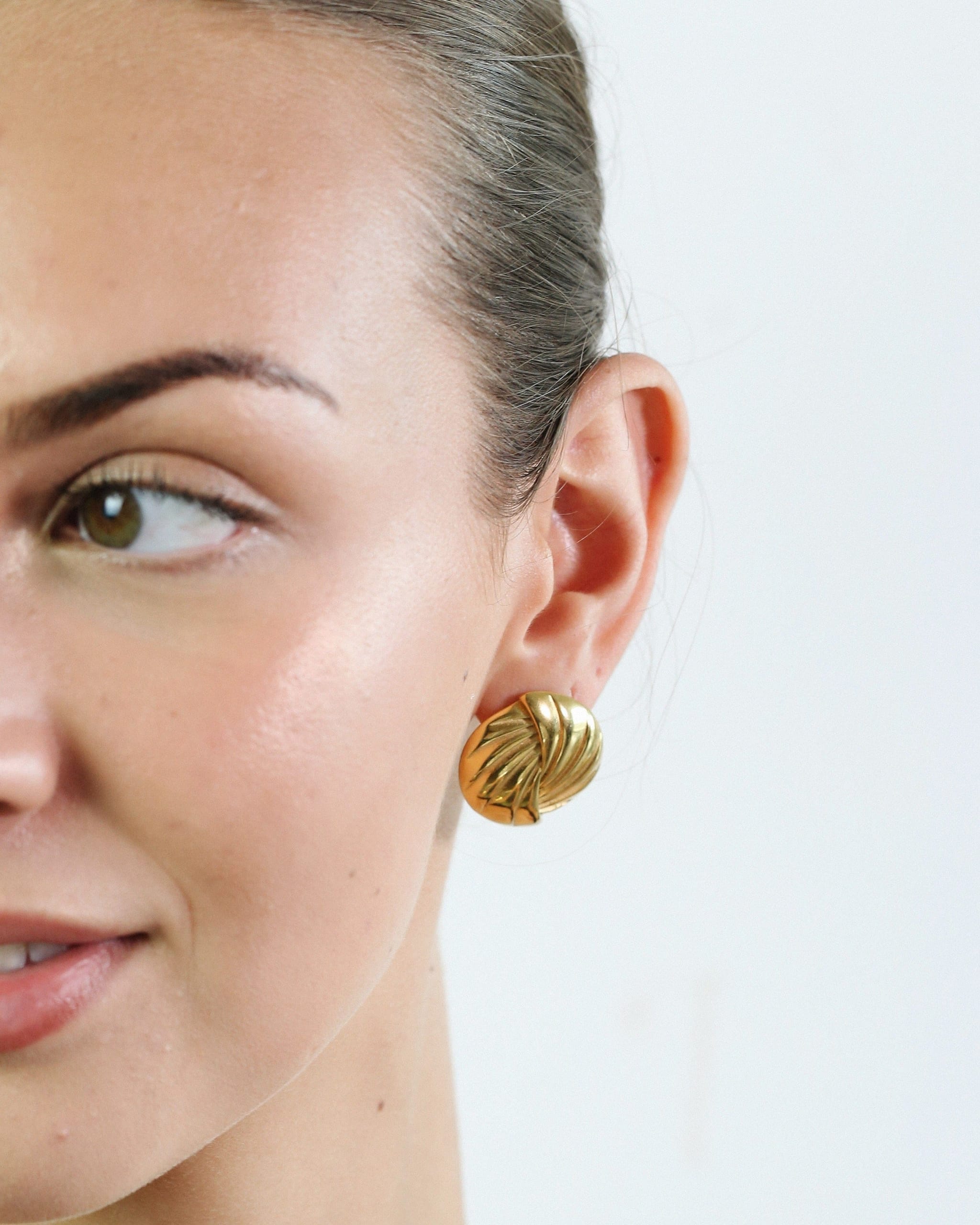 Gilded Twist Earrings - Golden