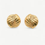 Gilded Twist Earrings - Golden