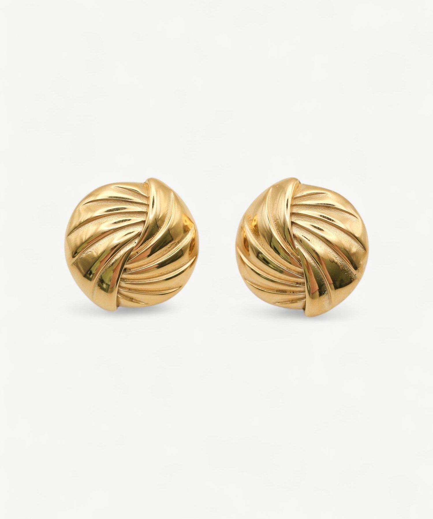 Gilded Twist Earrings - Golden