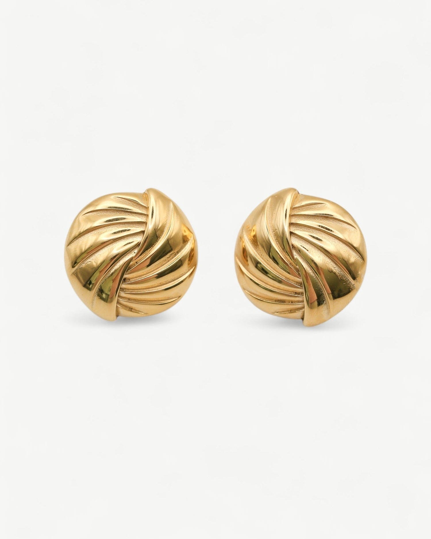 Gilded Twist Earrings - Golden