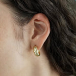 Junk-Jewels-Glitter-Star-Diamond-Opal-White-Stone-Gemstone-Chunky-Hoop-Gold-Earrings