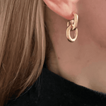 Ruddock-Go-Go-Gogo-Earrings-Hoop-Hoops-Interchangeable-Loop-Link-linked-Drop-Mixed-Metal-Sterling-Silver-18ct-Gold-Plated-Bold-Sculptural-Minimal