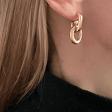 Ruddock-Go-Go-Gogo-Earrings-Hoop-Hoops-Interchangeable-Loop-Link-linked-Drop-Mixed-Metal-Sterling-Silver-18ct-Gold-Plated-Bold-Sculptural-Minimal