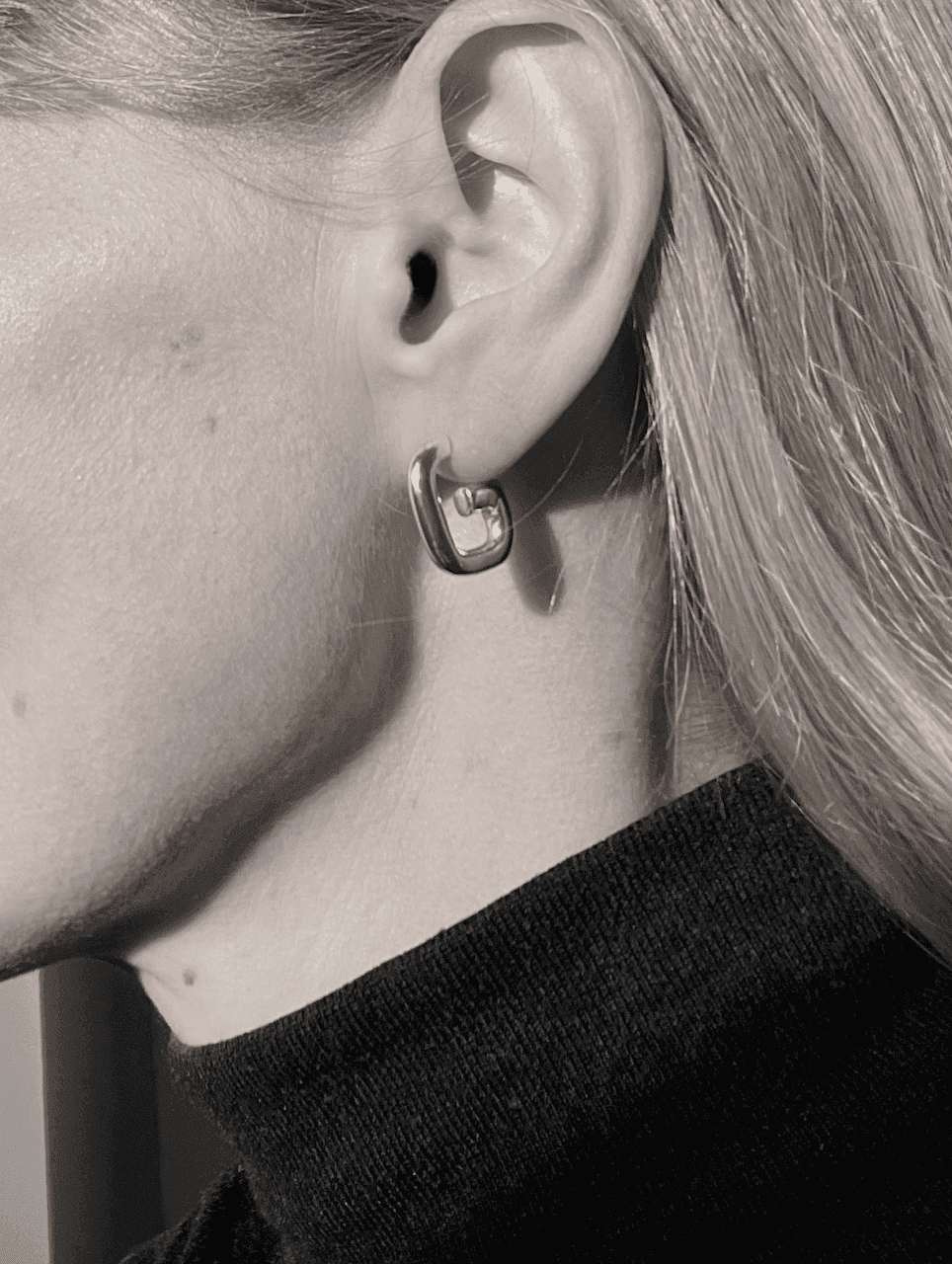 Ruddock-Go-Go-Gogo-Earrings-Hoop-Hoops-Interchangeable-Loop-Link-linked-Drop-Mixed-Metal-Sterling-Silver-18ct-Gold-Plated-Bold-Sculptural-Minimal