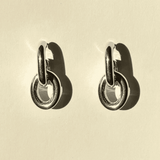 Ruddock-Go-Go-Gogo-Earrings-Hoop-Hoops-Interchangeable-Loop-Link-linked-Drop-Mixed-Metal-Sterling-Silver-18ct-Gold-Plated-Bold-Sculptural-Minimal