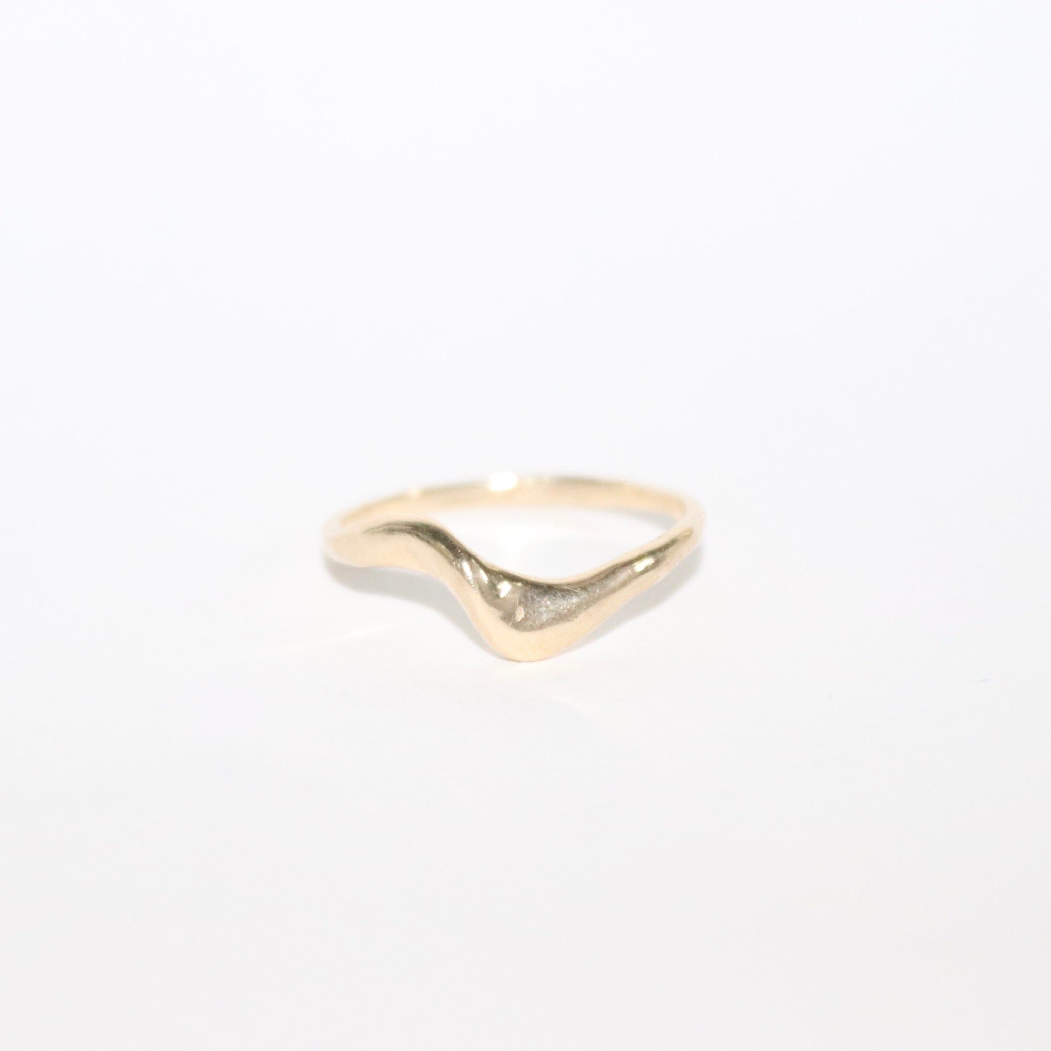 Blume-Jewellery-Gold-Arch-Band-9ct-Carat-9-Solid-Gold-CurveCurved-Wave-Wavey-Band-Ring-Stacking-Essential-Cool-Handmade-Everyday-Timeless-Design
