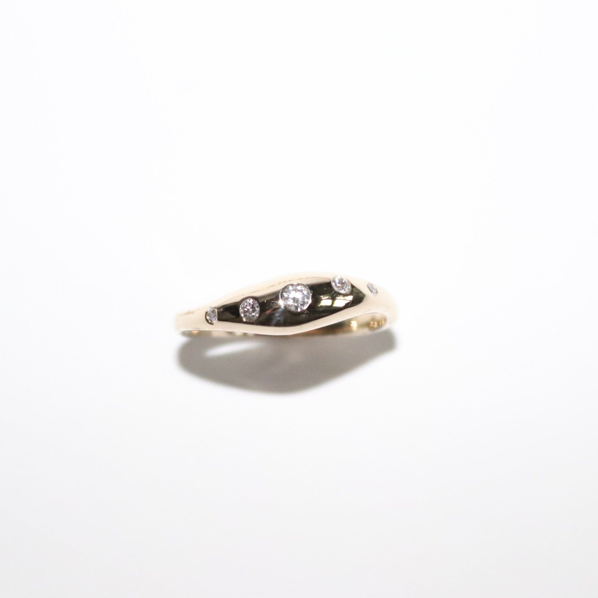 Blume-Jewellery-9-carat-9ct-solid-yellow-Gold-Diamond-Wave-Bombe-Ring-Chunky-Statement-Bold-Bubble-Curved-Thick-Band-Cool-Effortless-Timeless-Wedding-Band-Everyday-Lab-Handmade-UK