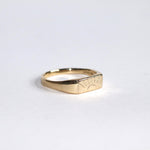 Blume-Jewellery-Gold-Sunset-Signet-Ring-9ct-9-Carat-solid-pinky-ring-everyday-sun-motif-cool-timeless-handmade-stacking-jewellery