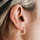 CRUX gold hoops- Midi