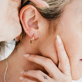 CRUX gold hoops- Midi