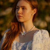 Classic Keshi Pearl Flower Necklace №65