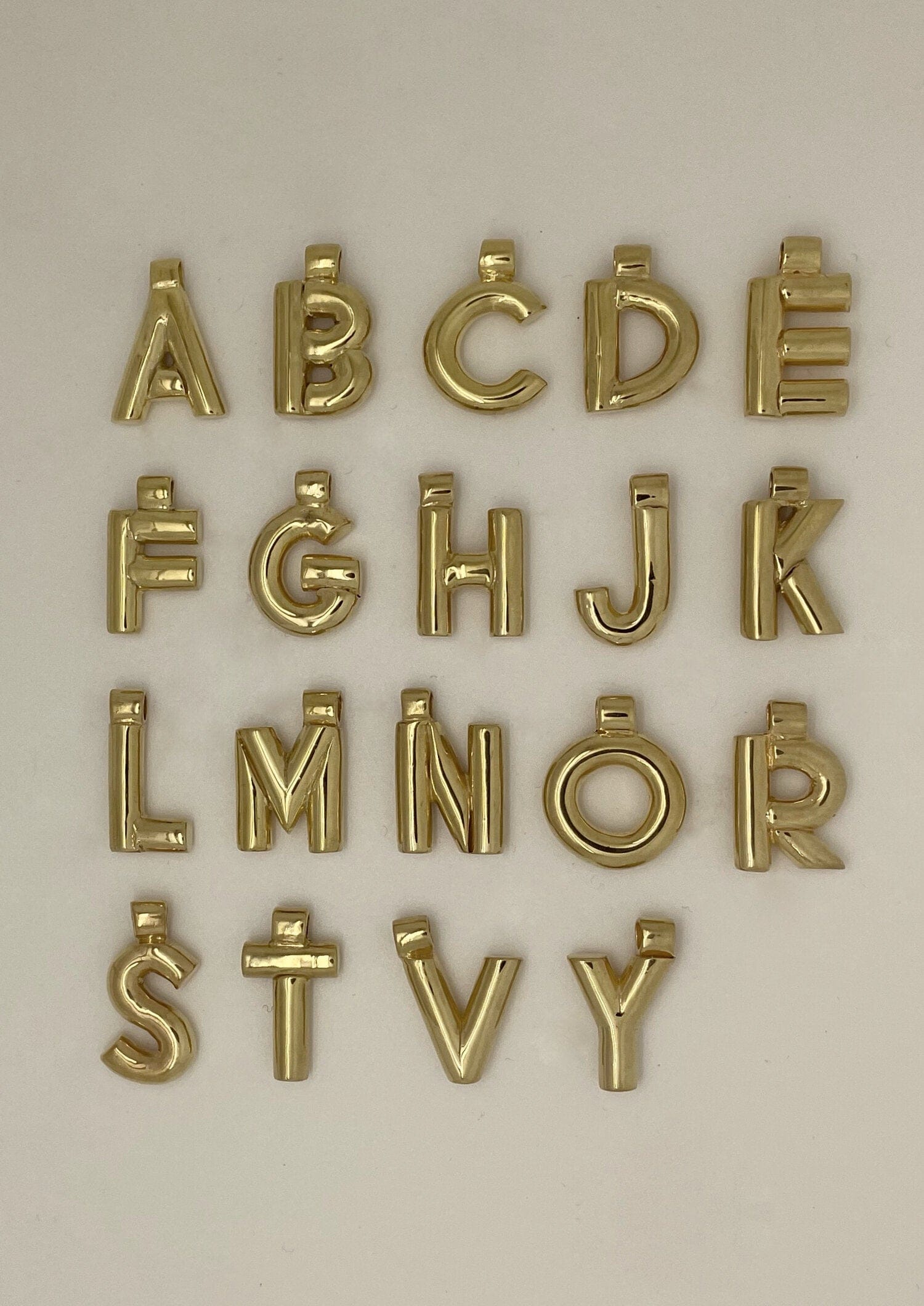 Ruddock-Initial-Alphabet-Chunky-Letter-Pendant-Necklace-18ct-Gold-Plated-Sterling-Silver-Personalised-Jewellery