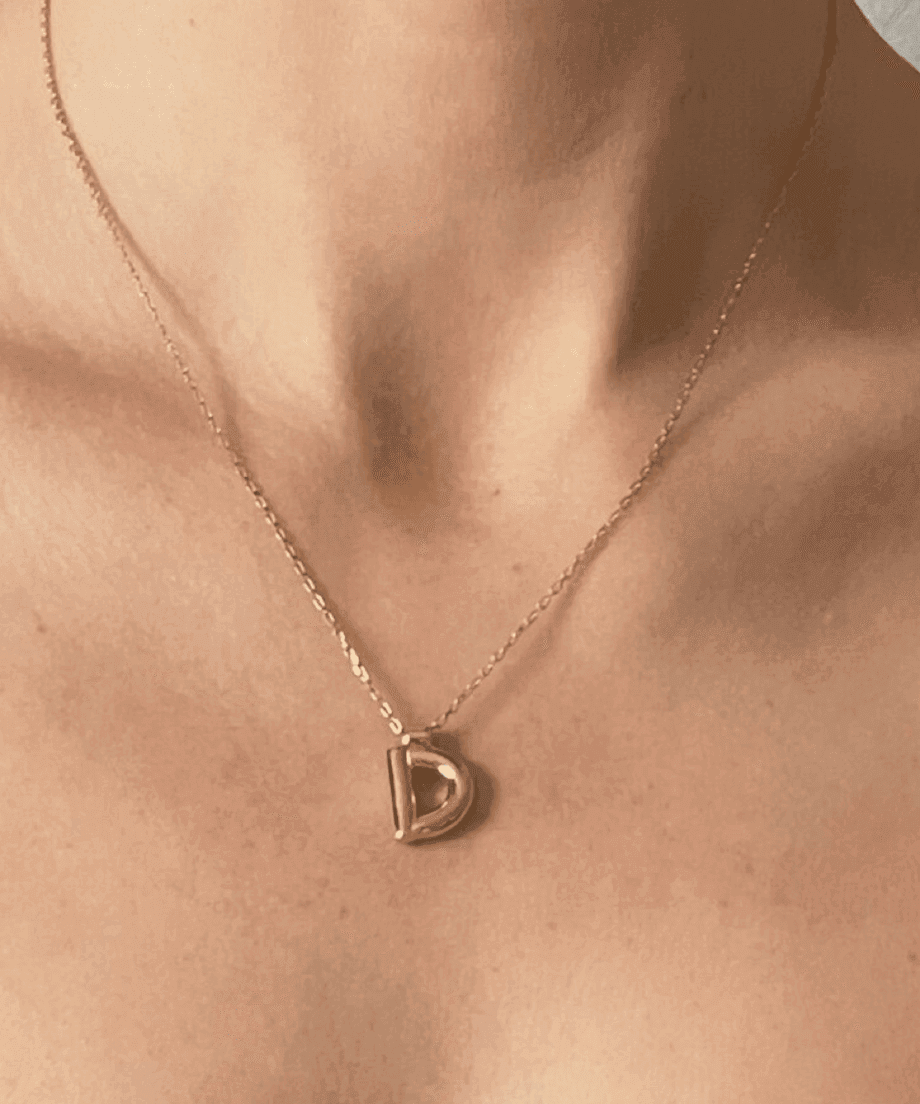 Ruddock-initial-alphabet-chunky-letter-personalised-pendant-necklace-sterling-silver-18ct-gold-plated