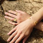 Feggeri-Ippos-Cuff-Gold-Vermeil-Statement-Bracelet-90s-Seahorse-Mediterrean-Coastal-Marine-Jewellery