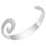 Feggeri-Ippos-Statement-Textured-90s-Arm-Cuff-Bangle-Bracelet-Swirl-Mediterrean-Coastal-Marine-Jewellery-Platinum-Plated-Sterling-Silver