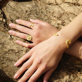 Feggeri-Ippos-Ring-Seahorse-Marine-Coastal-Inspired-Jewellery-Swirl-Curl-Textured-Statement-Cocktail-Gold-vermeil