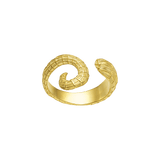 Feggeri-Ippos-Ring-Seahorse-Marine-Coastal-Inspired-Jewellery-Swirl-Curl-Textured-Statement-Cocktail-Gold-vermeil
