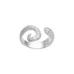 Feggeri-Ippos-Seahorse-Swirl-Tail-Ring-Statement-Cocktail-Sterling-Textured-Silver