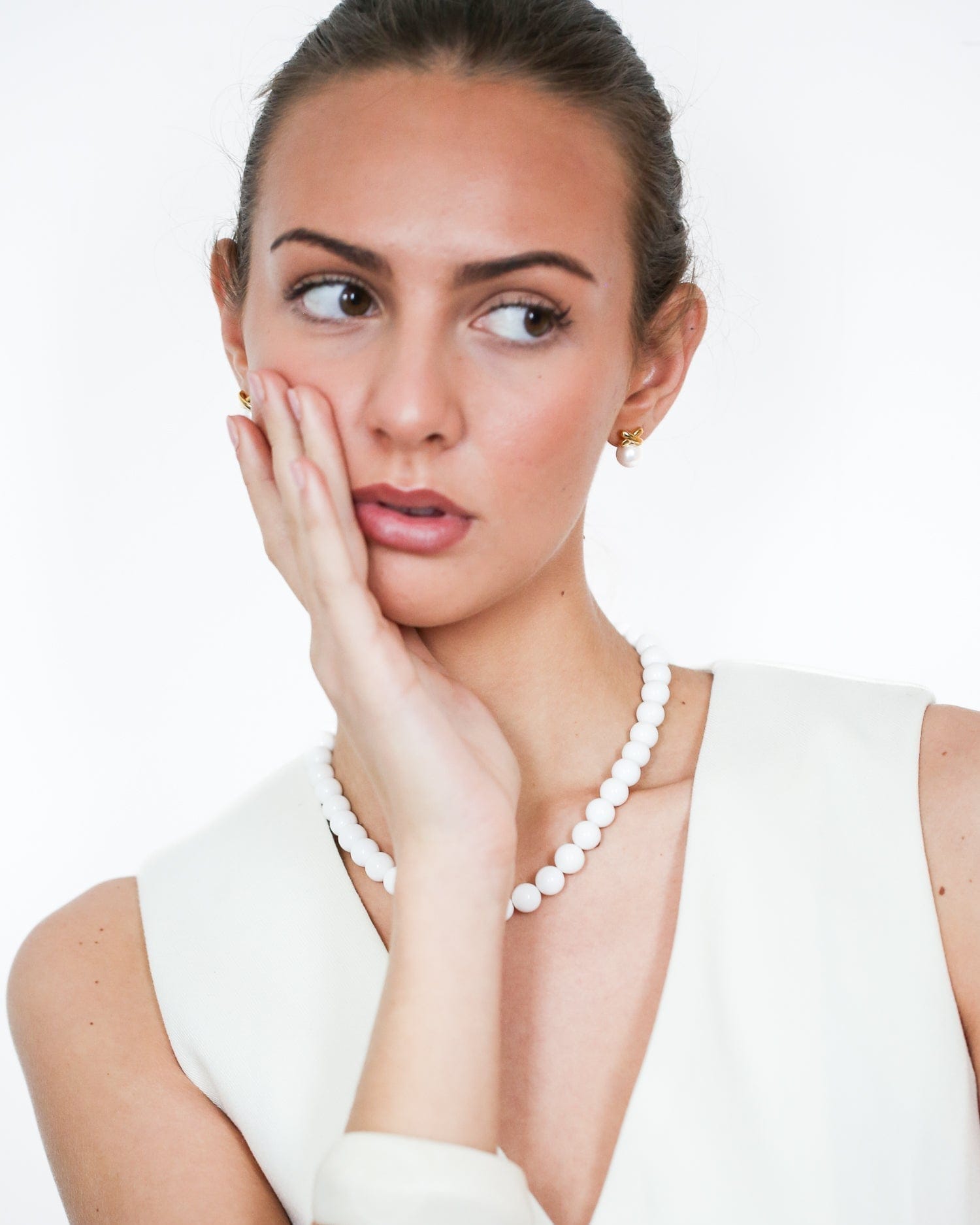 Ivory Cuff Bangle - Golden