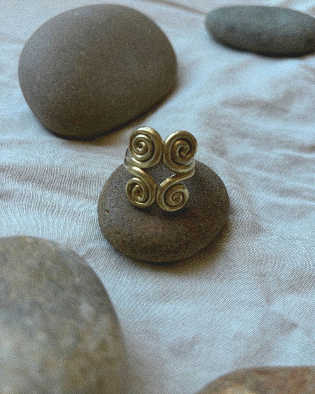 Kan-Studio-Ix-Chel-Ring-Swirl-Large-Twirl-Statement-Brass-Ring-Cocktail-summer-Cool-Boho-Sterling-Silver-Gold-Plated-Chunky
