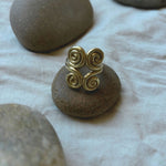 Kan-Studio-Ix-Chel-Ring-Swirl-Large-Twirl-Statement-Brass-Ring-Cocktail-summer-Cool-Boho-Sterling-Silver-Gold-Plated-Chunky