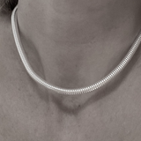 Jumbo Round Snake Chain Silver