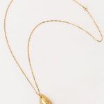Carolina-de-Barros-Drop-Oval-Shell-Chain-Pendant-Necklace-Jumonia-Sterling-Silver-18ct-Gold-Plated