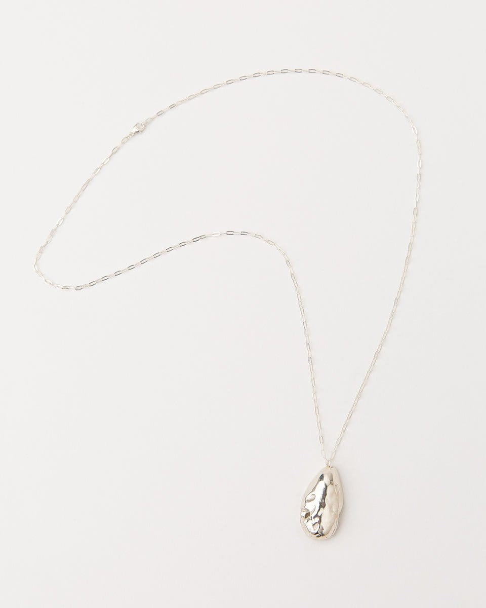 Carolina-de-Barros-Drop-Oval-Shell-Chain-Pendant-Necklace-Jumonia-Sterling-Silver-18ct-Gold-Plated