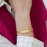 Junk-Jewels-Kaleidoscope-Rainbow-Stone-Multi-Disco-Chain-bar-pendant-Bracelet-coloured-gemstone-gold