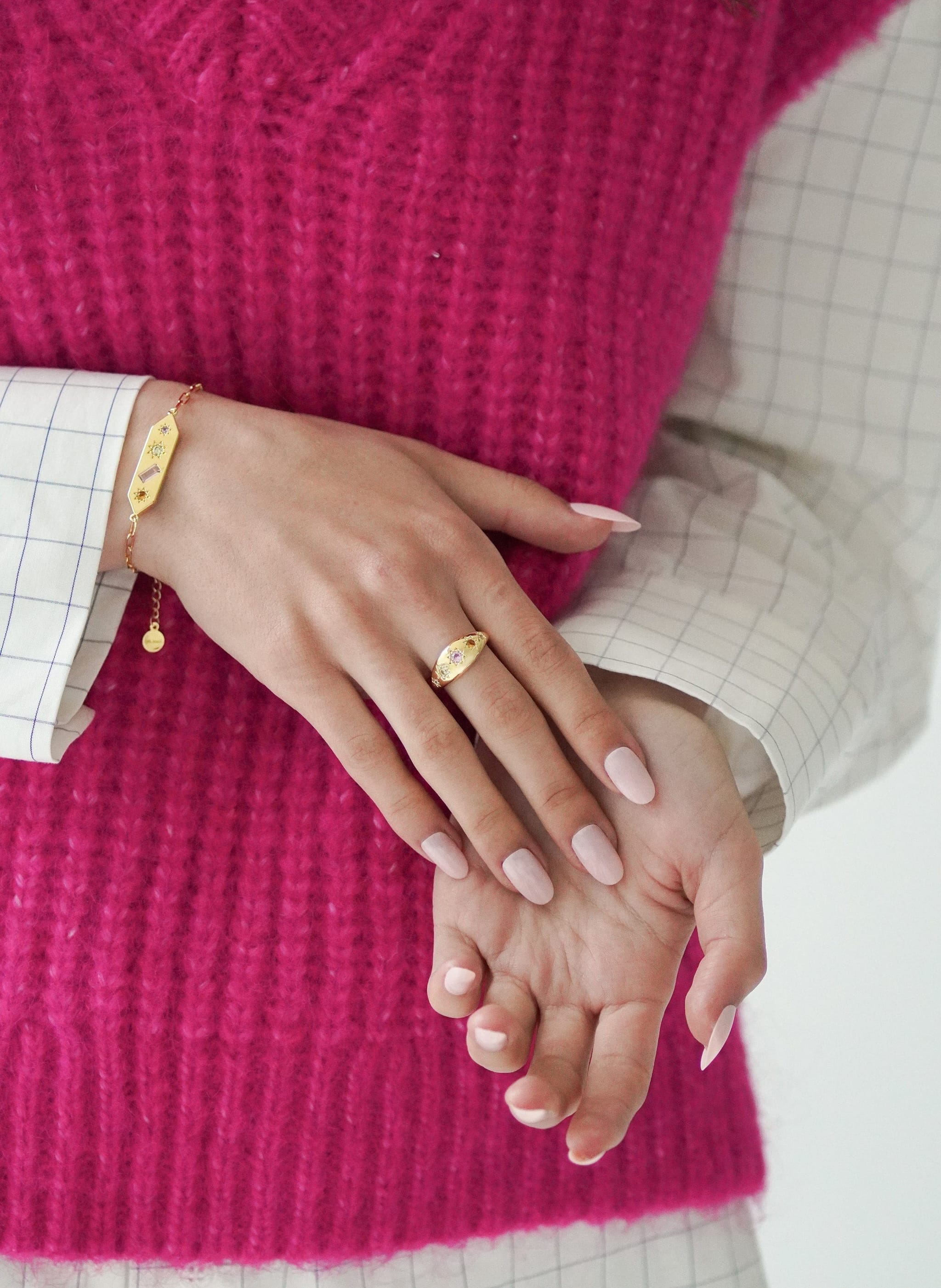 Junk-Jewels-Kaleidoscope-Disco-Gemstone-Chunky-Star-Statement-Cocktail-Ring-Gold-Purple